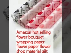 Amazon gorąco sprzedaje bukiet kwiatów papier opakowaniowy papier kwiatowy papier sklep kwiatowy materiał prezent prezent kwiat sztuki sklep kwiatowy
