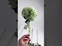 Nowy producent dostarcza sztuczne kwiaty pojedyncze kule cebulowe na zapasie dla ślubnych kwiatów jedwabnych, ho