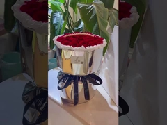 Papier do pakowania kwiatów, srebrny, błyszczący papier, wodoszczelny, pogrubiony celofan, matka