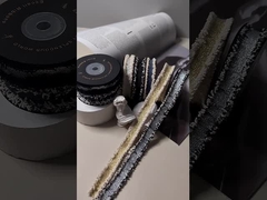 Korejska wielobarwna wstążka z małymi pachnącymi kwiatowymi krawędziami, futro i szorstkie krawędzie, akcesoria do odzieży