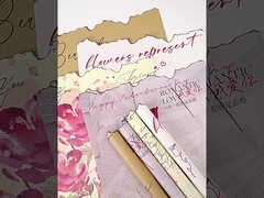 Papier artystyczny dla miłośników płomieni Fire Edge Retro papier opakowaniowy z kwiatów z skóry krowiej