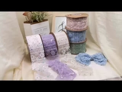 Koreański styl wysokiej klasy ryba człowiek koronką wstążka 7cm akcesorium do włosów z wysokiej klasy czuć DIY wstążka pół płetwy