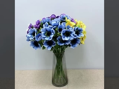 Symulacja 3 kwiatów słonecznika Dom jednoramienna srebrna kwiat lotosu Dekoracja ślubna