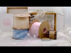 Przemysł ciężki Brzoskwiniowy serce haftowanie przędza śnieżna bukiet opakowanie makarony wstążka sklep z kwiatami ciasto