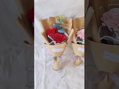 Sztuczny bukiet z jabłonem z pojedynczym sztabem róży, goździk wieczny kwiat, dekoracja prezentów festiwalowych