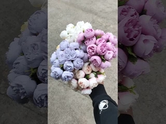 27-głowy bukiet sztucznych kwiatów z róży herbatnej, Lafite, sztuczny bukiet ślubny z kwiatami, dekoracja domu