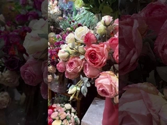 Symulacja róży fałszywy kwiat stolik jadalny, stolik kawowy dekoracja bukiet, wysokiej klasy uczucie, oparzone