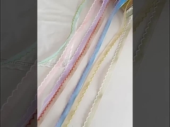 1cm krawędzi fal przędzy wstążka kwiat bukiet kwiatowy krawat pieczenie DIY ręcznie wykonane kwiatowe materiały opakowaniowe