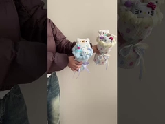 Dopaminowa tkanina z kropkami polki gotowy bukiet mydła róża Walentynki prezent dla najlepszych przyjaciół i dziewczyny