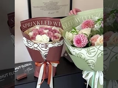 Angielski papier opakowaniowy do kwiatów, wodoodporny z serii Kroxin