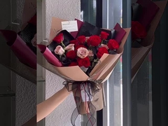 Nowy papier przypływowy, gruba folia matowa, kwiatowy papier opakowaniowy