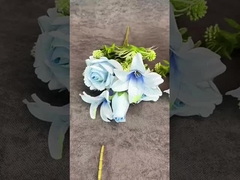 Symulacja kwiatów Europejska kombinacja lilie bukiet ślubny Dekoracja domu Dekoracja krzyżówka