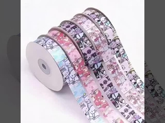 Różowa kreskówka Sanrio słodki wzór wstążka DIY ręcznie zrobiony wstążka student pudełko prezenty opakowania wstążka