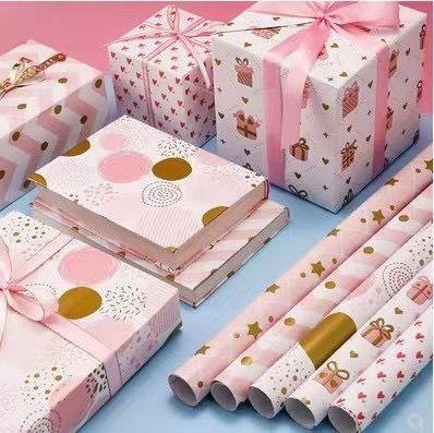 kupować 50cm * 70cm matowa rolka papieru do pakowania prezentów dla przyjaciela online manufacture