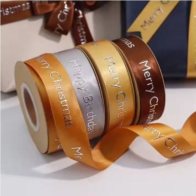 kupować Poliester Satyna wstążka 3D wygrawerowana drukowana recykling Gossgrain Rękodzieła żywnościowe worek Opakowanie Logo niestandardowe online manufacture