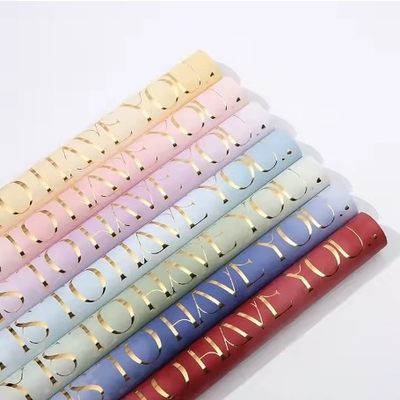 kupować Papier opakowaniowy dla prezentów koreańskich 58*58cm wodoodporne opakowanie kwiatów dla kolorowych bukietów online manufacture