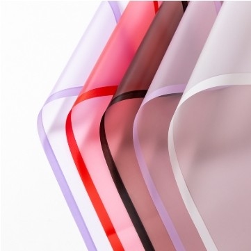 kupować Owijanie kwiatów Kolor stały Mat Magiczny Papier Krawędzi Przejrzysty Wodoszczelny Papier koreański do wielokolorowego opakowania bukietów online manufacture