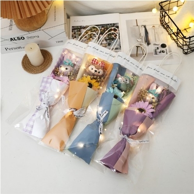 Dobra cena. Stella Lou Soap Flower Baby's Breath Puppet Bouquet Dekoracja Ozdoby Must-Have na Dzień Matki i Sezon Absolucji w Internecie