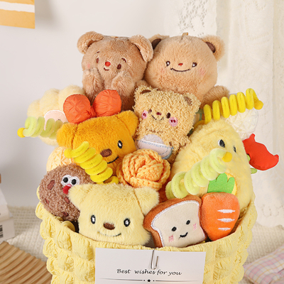 Dobra cena. Mączak Niedźwiedź lalka Cute Stuffed zwierzę bukiet dla dziewczyny mała lalka prezent w Internecie