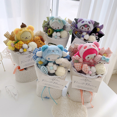 Dobra cena. Uśmiechnij się z bukietem lalki Sanrio 20x35cm w Internecie