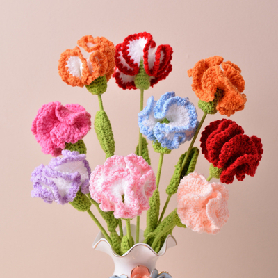 kupować 10x20cm Ręcznie z dzianiną, czerepce sztuczne kwiaty, imitacja kwiatów w różnych kolorach. online manufacture