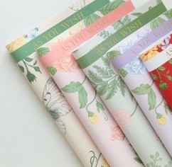 kupować Papier opakowaniowy z kwiatami walentynkowymi online manufacture