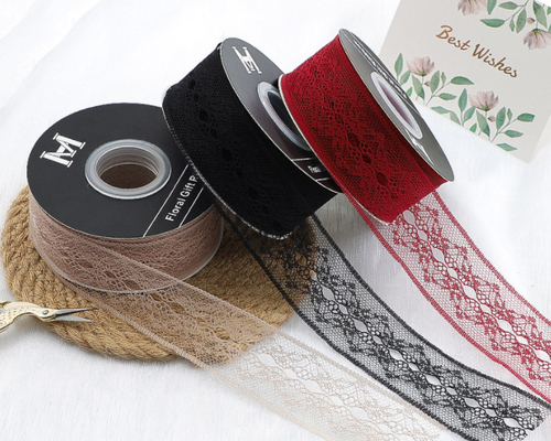 kupować 4cm sznurek koronkowy z koronką z nylonu bukiet DIY materiał wstążka ciasto podarunkowe pieczenie wstążka kwiatowa opakowanie wstążka online manufacture