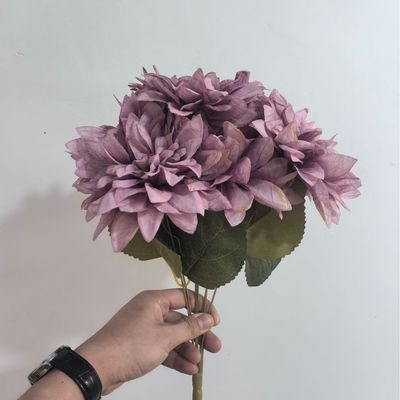 kupować Rekwizyty do fotografowania kwiatów z jedwabiu Dahlia, dekoracja stołu w sali weselnej produkcja online