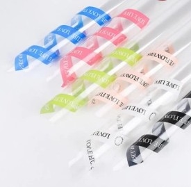 kupować Kolorowy minimalistyczny papier szklany papier opakowaniowy kwiatowy online manufacture