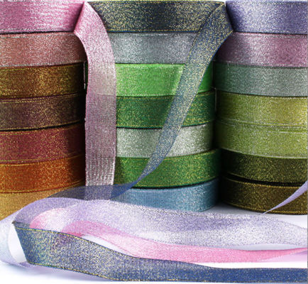 kupować 2cm szerokość złota i srebrna wstążka z łuskiem opakowanie prezentów wstążka świąteczna wstążka wstążka świąteczna tort pudełko pakowanie wstążka dekoracyjna produkcja online