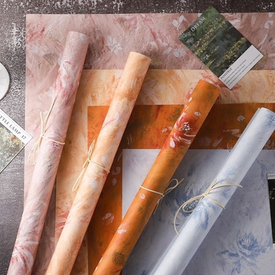 kupować Sprzedaż hurtowa papierów do owinięcia kwiatów z serii pomalowania olejowego, papieru tłuszczonego wodoodpornego, papieru popularnego do sztuki, materiałów do sklepów z kwiatami, papieru do sztuki kwiatowej online manufacture