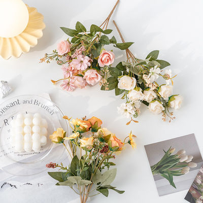 kupować Kolczyki różane, małe bukiety, pojedyncze kwiaty sztuczne, kwiaty sztuczne, rośliny zielone, kwiaty jedwabne, kwiaty dekoracyjne, ozdoby i kwiaty produkcja online