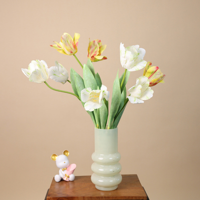kupować Realistyczne ręcznie wykonane symulacje tulipanów Bonsai kwiatowe do dekoracji domu i fotografii ślubnej Rekwizyty w wielu kolorach online manufacture