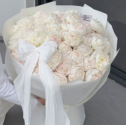 kupować Francuzskie perłowe śniegi satynowe tkaniny bukiet kwiatowy DIY dekoracja łuku materiały kwiatowe produkcja online