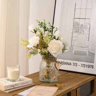 kupować Amazon źródło sztuczne bukiety róż do salonu i dekoracji domu, sztuczne kwiaty sztuczne produkcja online