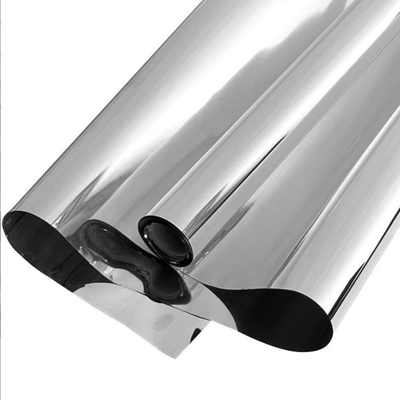 kupować Srebrny papier do pakowania kwiatów, papier odblaskowy na powierzchni lustra, folia z cyny z PVC, kreatywne opakowania do sztuki kwiatowej online manufacture