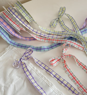 kupować DIY Rzemiosła Stosowanie 1,5 cm Wiosna/Lato Kolorowe wstążki sieciowe Ekologiczne kwiaty bukiet Materiały do tkactwa produkcja online