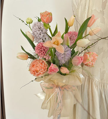 kupować Festiwal Bogini Różowy Fioletowy Zielony Seria wstążka do kwiatów bukiet Wiązanie Pieczenie DIY Materiały podarunkowe Multi materiał 25m produkcja online