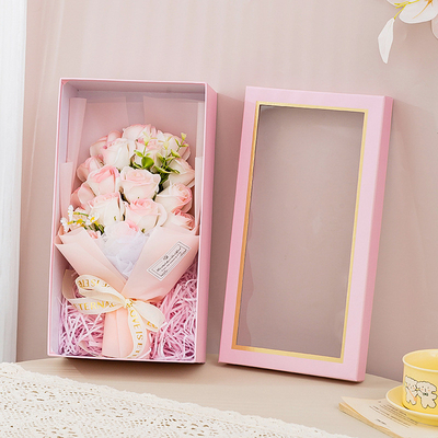 kupować 18-różane mydlane kwiaty w pudełku prezentowym, bukiet mydlanych kwiatów, Walentynki, prezent świąteczny, mały prezent urodzinowy, dostawa transgraniczna produkcja online