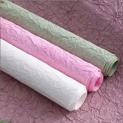kupować DIY Płetony papier do owijania kwiatów w wielu kolorach ręcznie wykonany tekstura kamienia Wewnętrzna wyściółka papieru Idealny na Walentynki online manufacture