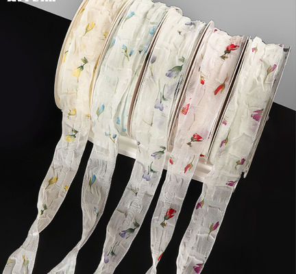 kupować Qixi Walentynki bukiet opakowanie świeże kwiaty wstążki i 3cm / 10m opakowanie do użytku produkcja online