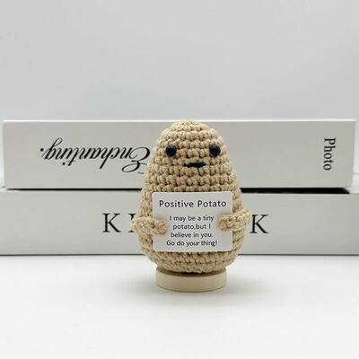 kupować DIY Crochet Cartoon Stuffed Knitted Doll Craft Handmade Needle Wool Kit Toy Doll dla dzieci produkcja online