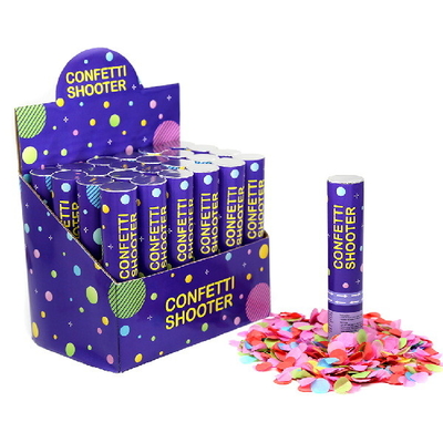 kupować Okrągły papier urodzinowy konfetti Cannon Poppers 20cm do dekoracji online manufacture