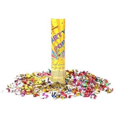 kupować Złota metaliczna folia Streamer Party Confetti Cannon 20cm Jednorazowe online manufacture