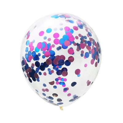 kupować Lateksowe przezroczyste balony z brokatem Okrągłe 18-calowe balony konfetti online manufacture