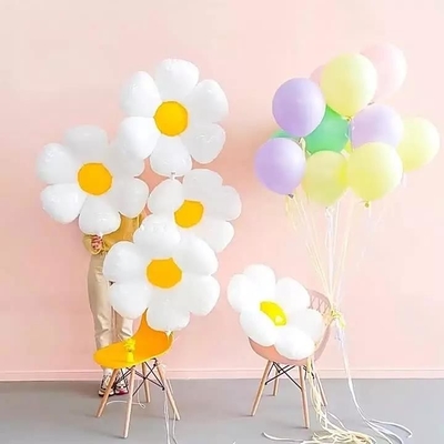 Dobra cena. Ins Style Cute Daisy Flower Shape Balony Foliowe Globos Party Decoration! w Internecie