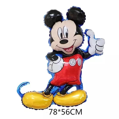 Dobra cena. 18 cal jednokolorowy balon z głową Minnie dekoracja na przyjęcie urodzinowe układ kreskówka Mickey Mouse balon foliowy; w Internecie