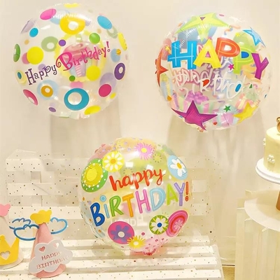 Dobra cena. Hurtownie 18 cal przezroczysty balon urodzinowy okrągły balony imprezowe DIY ozdoba balon foliowy w Internecie