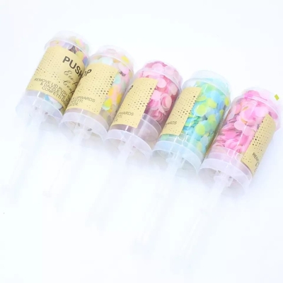 Dobra cena. Hurtownie ręczne konfetti fajerwerki Party Poppers Push Pop Poppers konfetti Cannon na wieczór kawalerski konfetti ślubne w Internecie