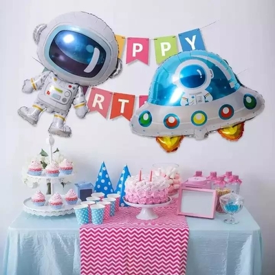 Dobra cena. Hurtowy nowy projekt balon foliowy Spaceman Okrągły statek kosmiczny Spaceman 18-calowy okrągły balon foliowy w Internecie